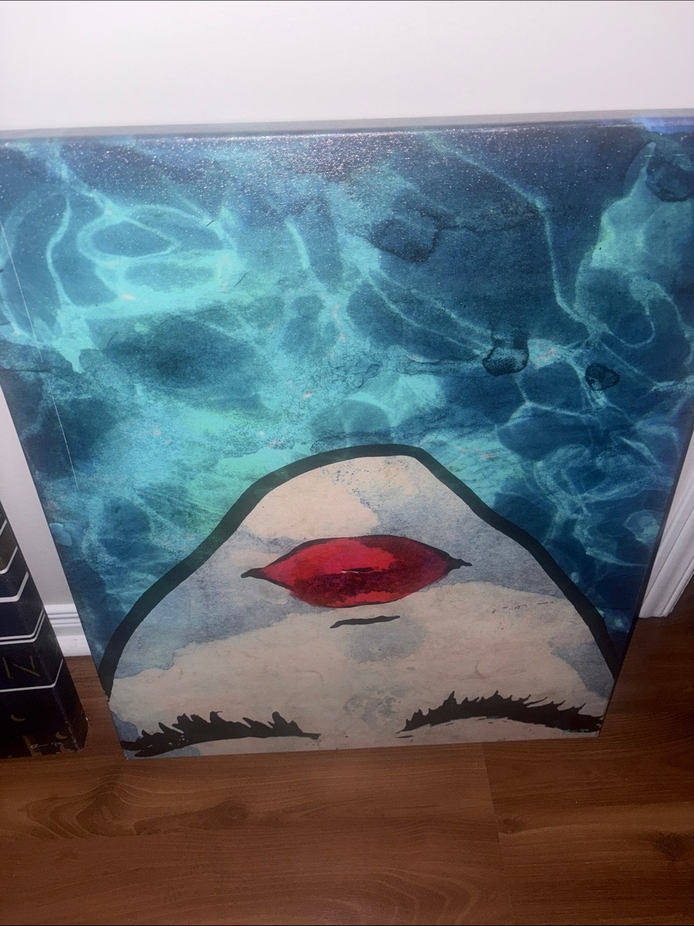 Oliver Gal Ocean Lips Canvas Art 20x24